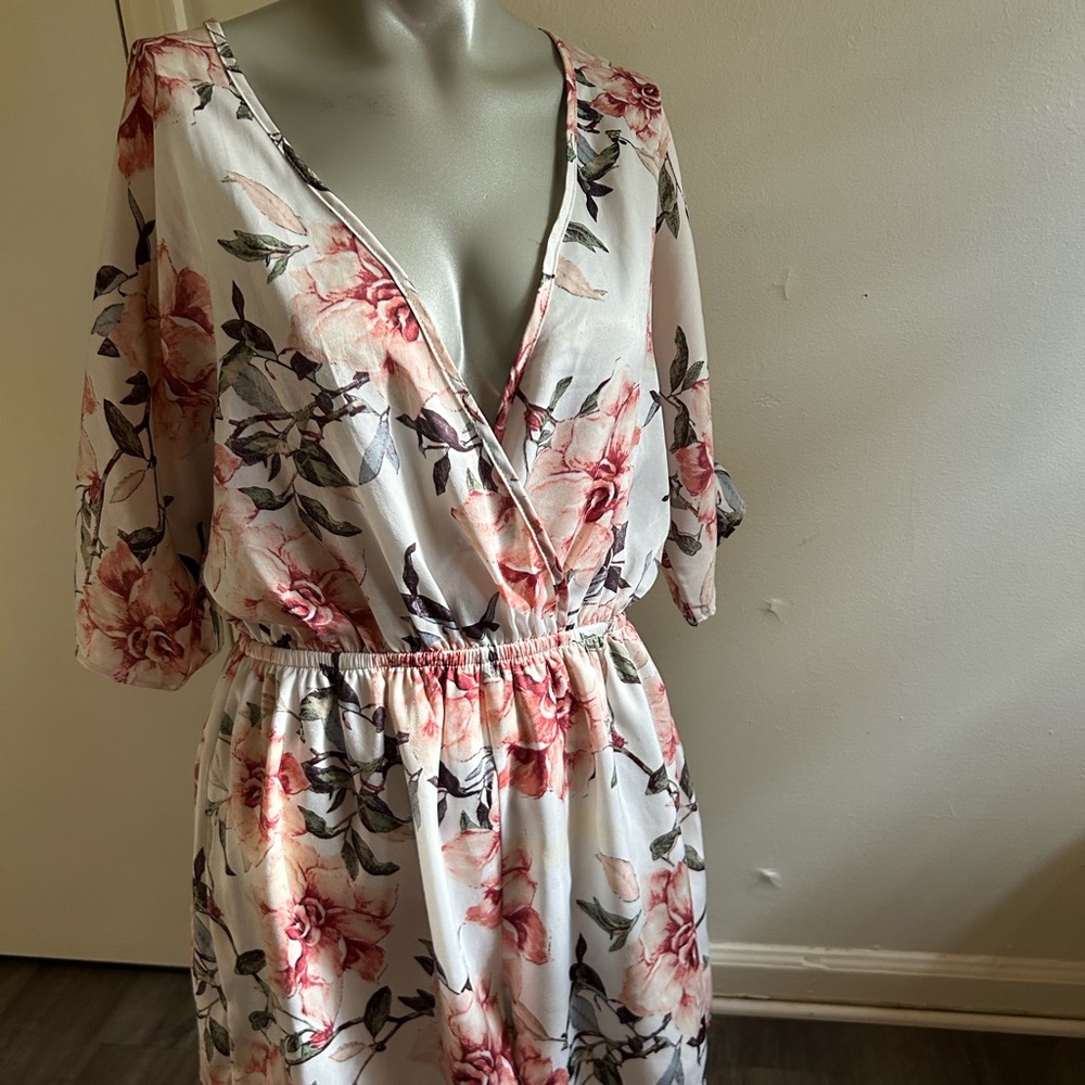 Floral V-Neck Dress